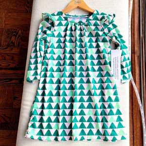 New! Girl’s sz 2-3 J.Crew Christmas Trees Ruffle-trim Nightgown Crewcuts NWT